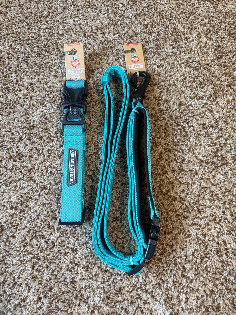Arcadia Trail Reflective Dog Leash and Collar Set - Large NWT